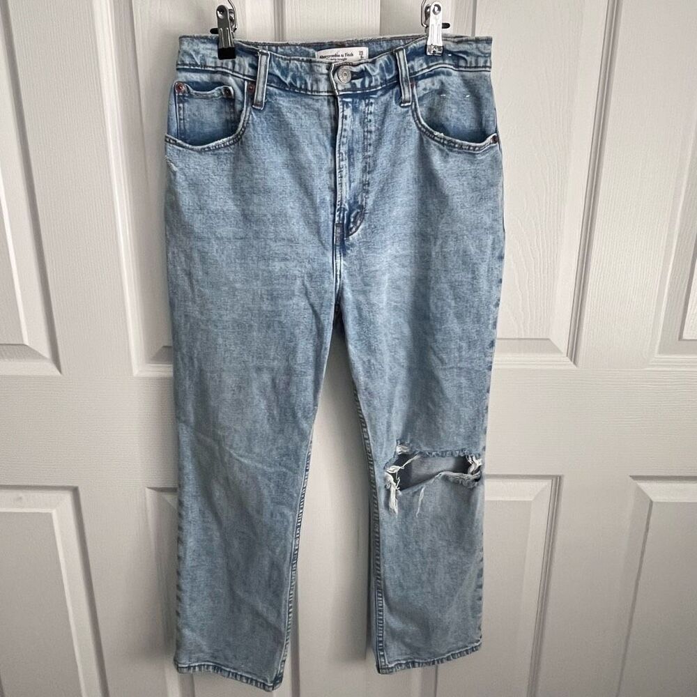 Abercrombie Ultra High Rise Ankle Straight Womens 8